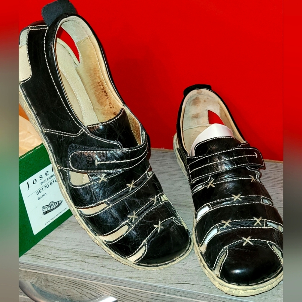 Josef Seibel black sandals